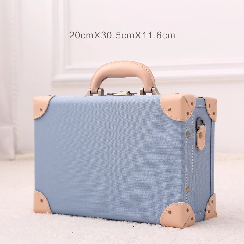 2022 New Retro soild color Travel Bag Rolling Luggage sets,13 size Women&Men Trolley Suitcases handbag with Wheels