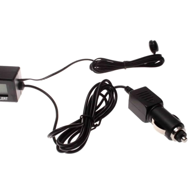 Мини электронные автомобильные часы время авто светящийся термометр