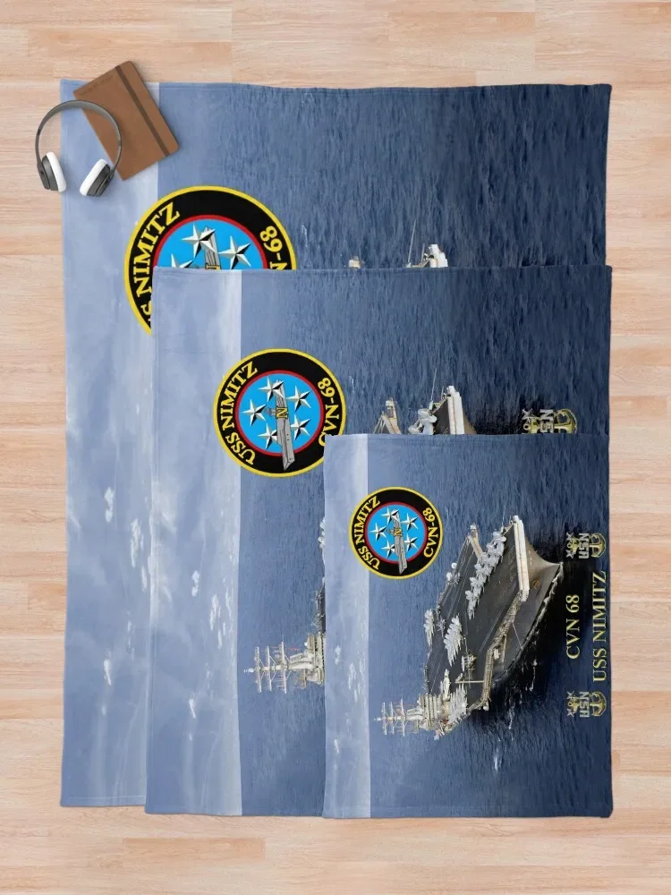 CVN-68 USS Nimitz декоративное одеяло подарок на день Святого Валентина аниме одеяла