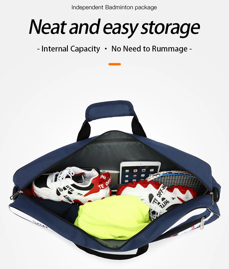 New Colorful Women Badminton Racquet Bag Men Tennis Racket Cover Large Capacity Gym Accessories Indoor Sports Badminton Handbag