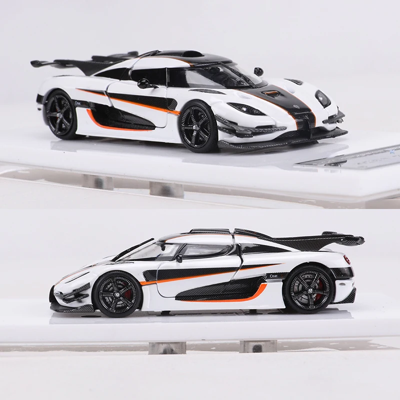 LMLF 1:64 Один: 1 черно-белая литая под давлением модель автомобиля ограниченная