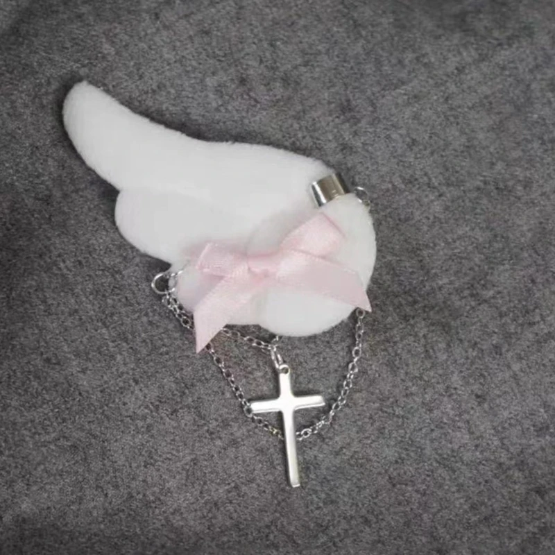 Заколки для волос с бантом и крылышками подвеска-заколка Y2K аксессуары девочек