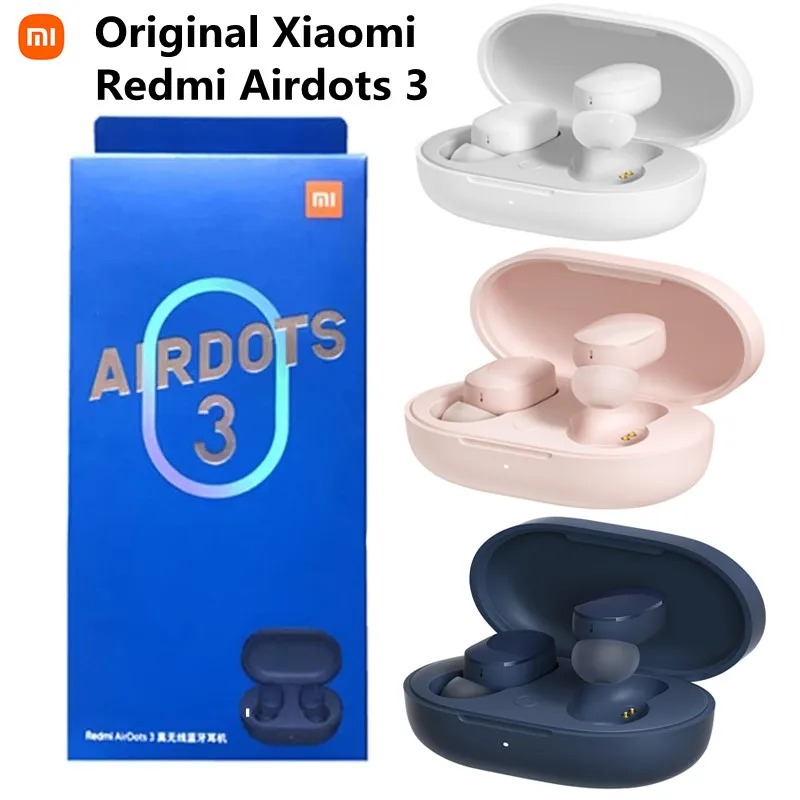 

Xiaomi Redmi AirDots 3 TWS Mi True Wireless Bluetooth 5.2 Earphone Auto Link Qualcomm Chip Touch Control Apt-X Adaptive Headset