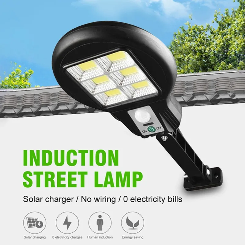 

Уличная Светодиодная лампа на солнечной батарее, водонепроницаемый настенный светильник с дистанционным управлением, светодиодный фонарь...