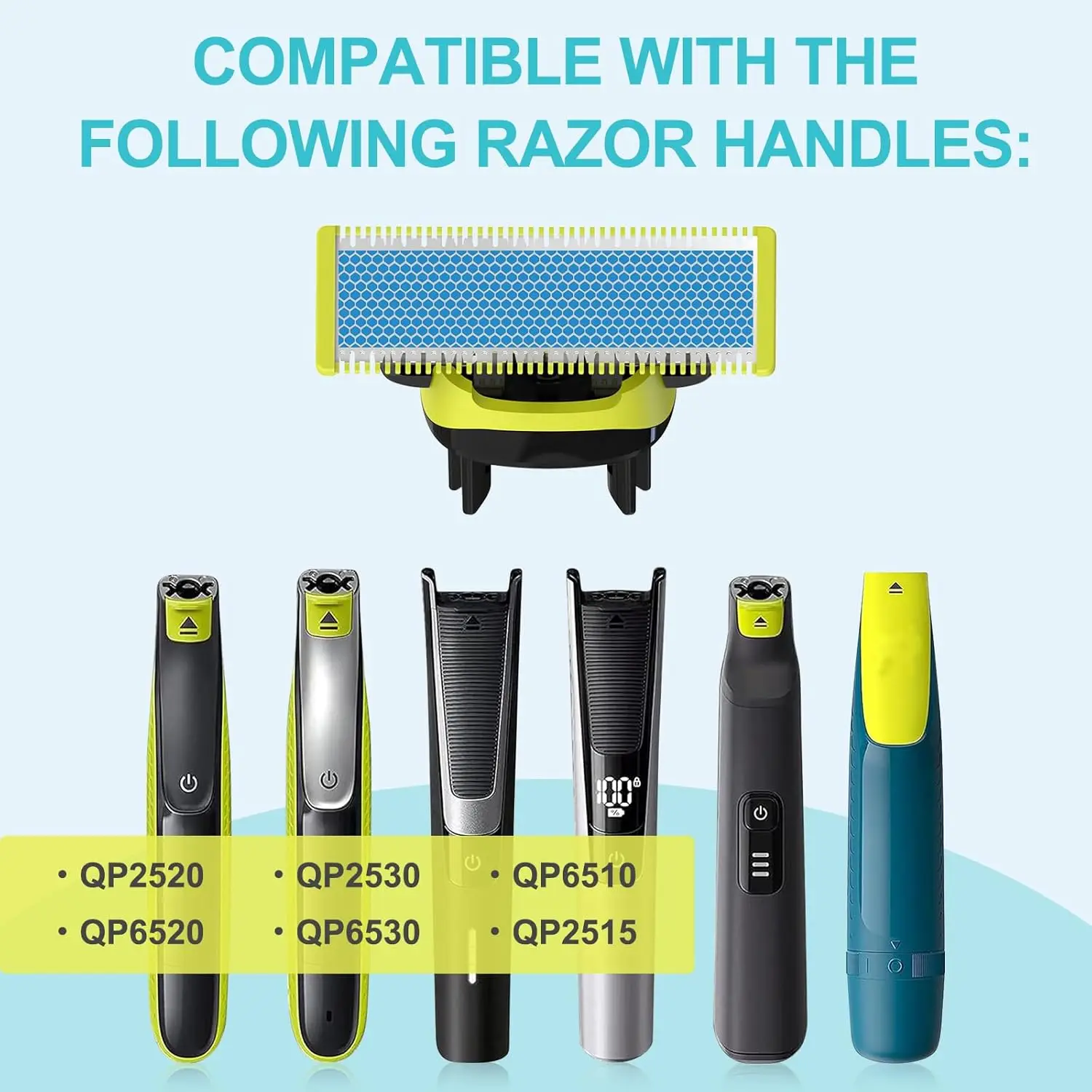 Набор для бритья Brangdy сменные лезвия электробритвы Philips One Blade QP2520 QP2530 QP6510 QP6520 QP6530