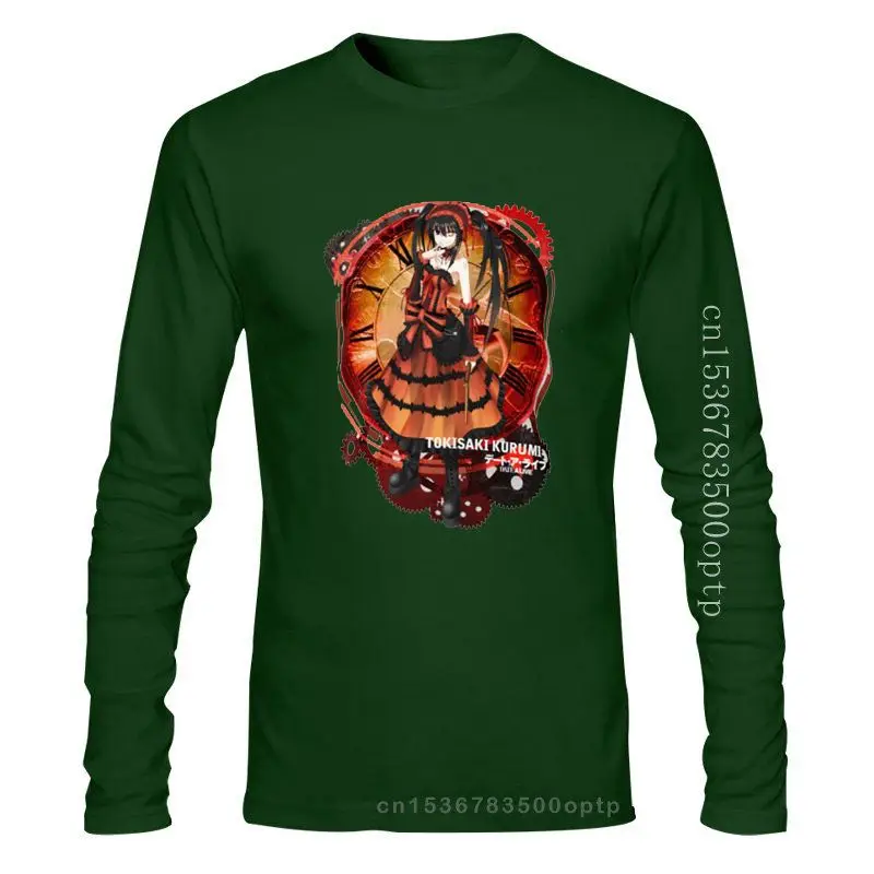 

Модная мужская одежда токисаки Куруми, черная футболка из аниме «Date-a-Live», футболка, аниме Куруми, свидание, прямая трансляция йошино Тоха