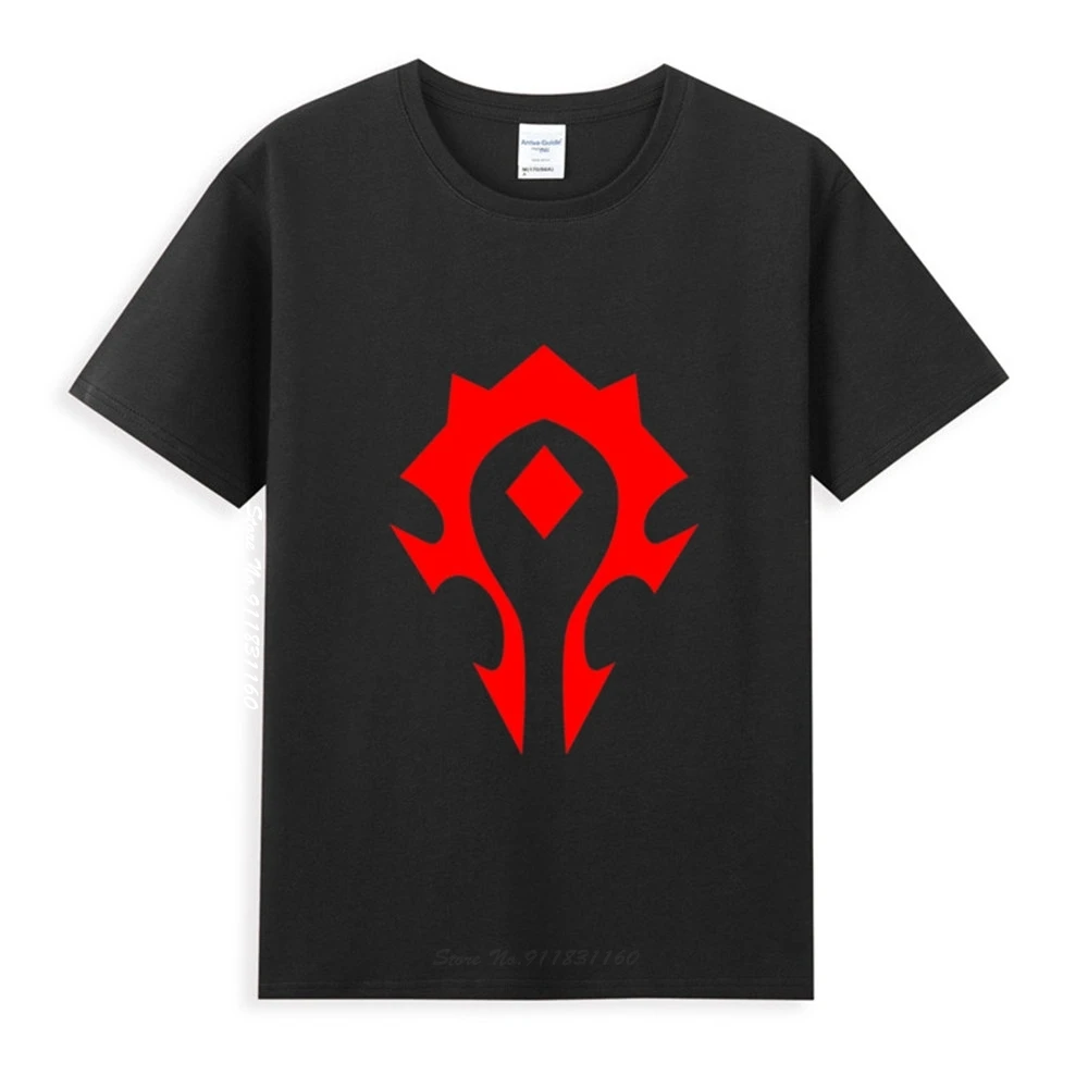 

World Of Warcraft T-Shirt Orda Logo Symbool T-Shirt Homme Summer Tops Short Sleeve Tee Shirt Pure Cotton Style