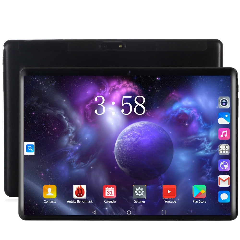 

10 inch tablet 4G LTE Global Bluetooth Wifi Android 9.0 Octa Core 6GB RAM 128G ROM Dual SIM Card 2.5D Glass Tablet Pc