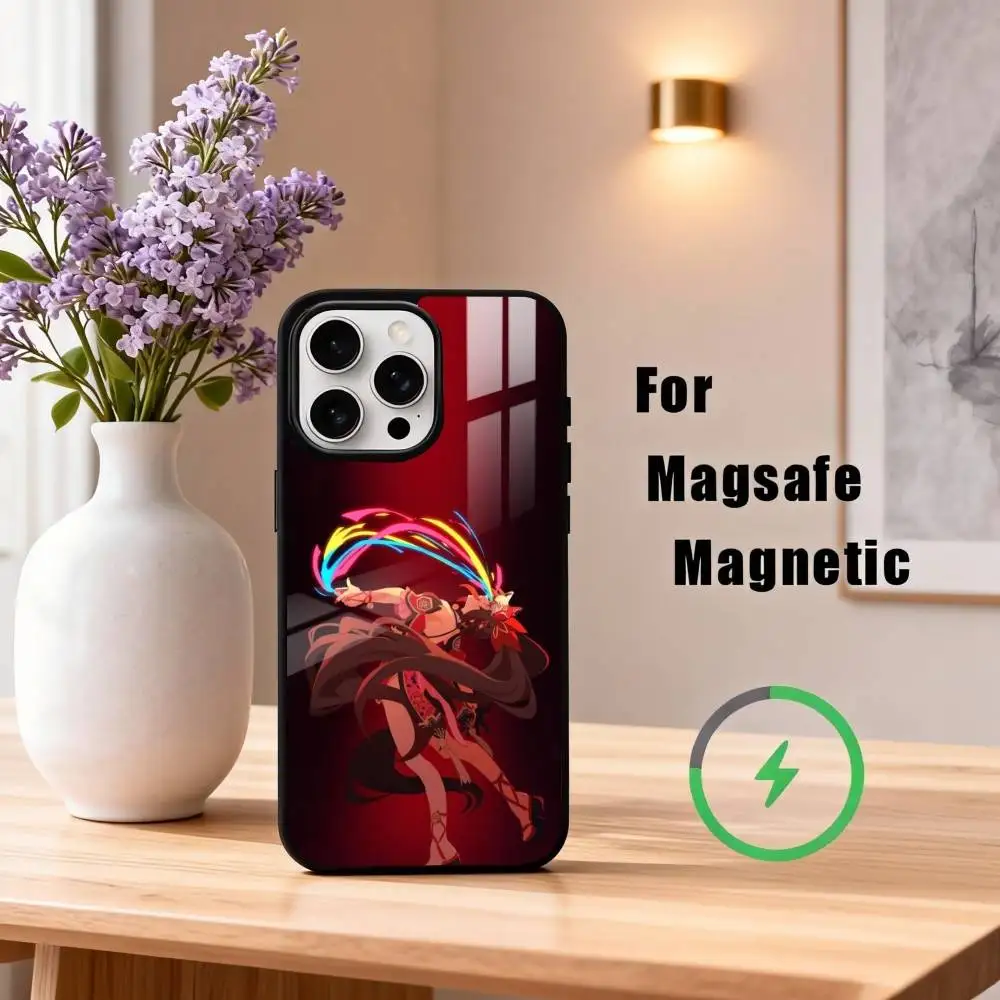 Чехол для телефона H-Hanabi Honkai Star Rail Sparkle для iPhone 17, 16, 15, 14, 13, 12, 11 Plus, Pro Max, магнитный, для беспроводной зарядки Magsafe (art.: 3920d4e52d7a2) - 3920d4e52d7a2