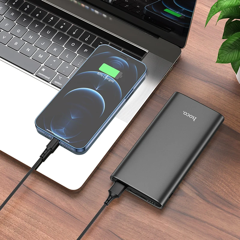 

New Power Bank 10000mAh PD 20W QC3.0 Fast Charging Powerbank Portable Battery Charger For 11 12 Pro redmi note 10