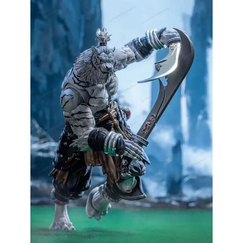 Фото В наличии: Фигурка-модель Jiangmeng White Tiger 1/12 Planet Furui White Tiger Tiger Man, дополнительная цветовая версия, реалистичная кукла-игрушка №4
