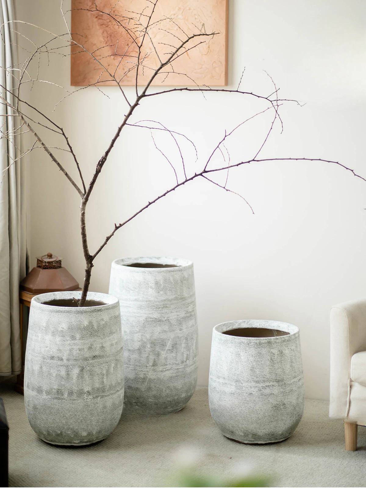 

The product can be customized.Ceramic flowerpot large retro style living room large caliber coarse ceramic vase
