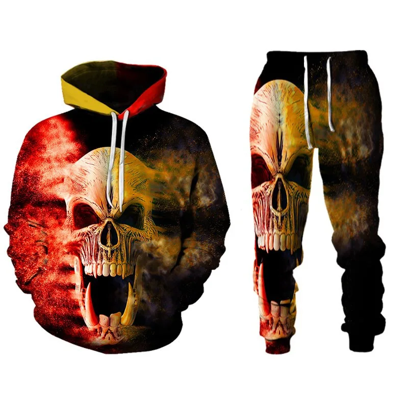 

Men's Hoodies Autumn and Winter New Sweater Long-Sleeved Trousers Sportswear Suit Hooded Casual Sets Male Clothes