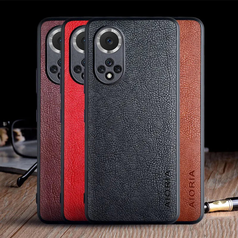 

Case for Honor 50 Pro SE funda luxury Vintage Leather skin with soft TPU hard phone cover for huawei honor 50 se case coque capa