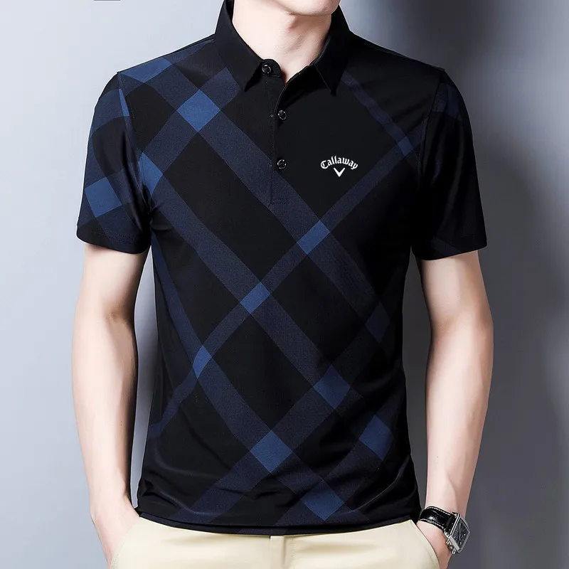 

2022 New Summer Men's Shirts High Quality Polo Shirts Letter Golf T Shirts Casual Solid Colors Men's Tops Short Sleeves
