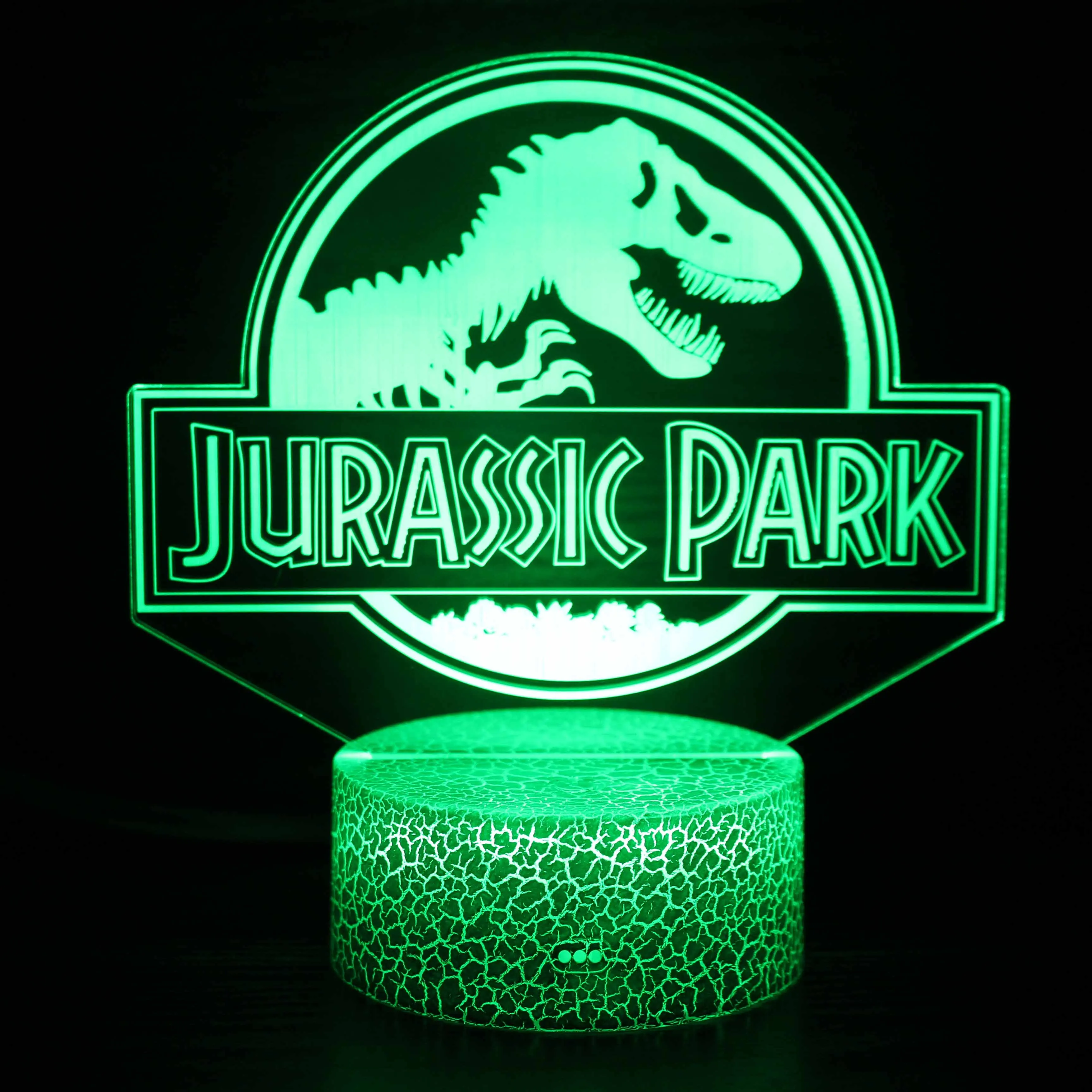 

Ночник для парка Юрского периода, 3D Динозавры, иллюзия, лампа, дракон, неоновый светильник, прикроватный сенсорный светильник, подарок на де...