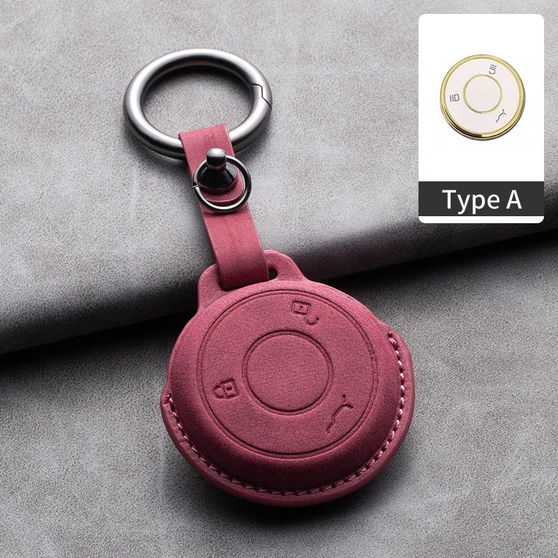 Кожаный Автомобильный Умный брелок, чехол для NETA V Nezha U Nezha NO1 NETA V, автомобильный брелок для ключей, держатель, аксессуары для ключей