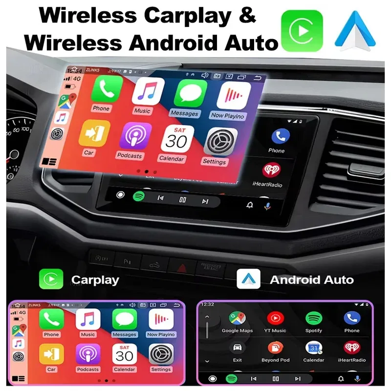 Фото Автомагнитола 2DIN с CarPlay и Android Auto, 7-дюймовым экраном и навигацией для Mercedes Sprinter, Benz B200, Vito W639, Viano, B-класса W169, W245, W209 №3