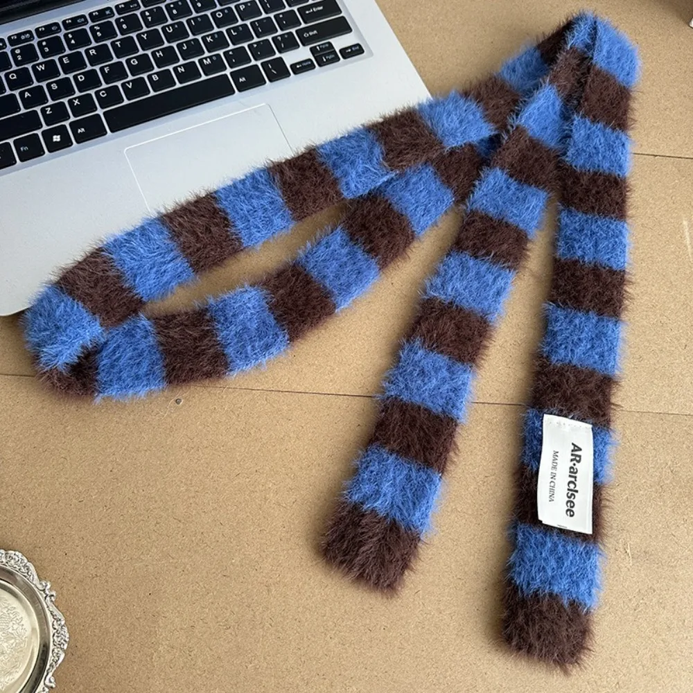 Аксессуары для одежды Y2 полосатый шарф вязаный шерстяной мягкий тонкий с