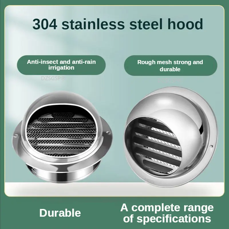 

Обратный клапан на внешней стене, обратный клапан выхлопного воздуха на вытяжной отверстии из нержавеющей стали для кухонной вытяжки