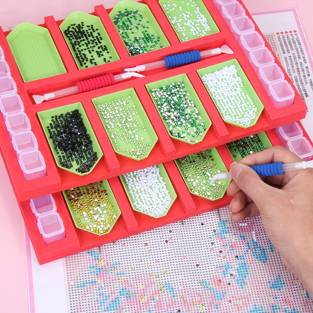 Лоток для алмазной живописи органайзер нескольких лодок контейнер банок Наборы
