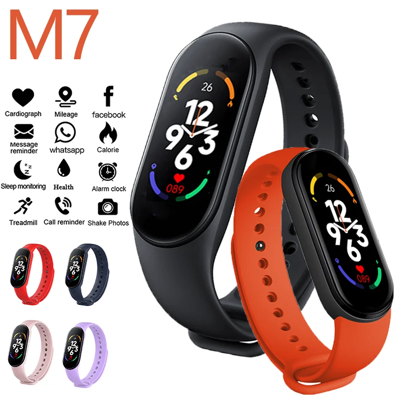 

Waterproof M7 Smart Watch Activity Tracking Calorie Counting Message Reminder Sports Mode Men'S Women'S Intelligent Bracelet