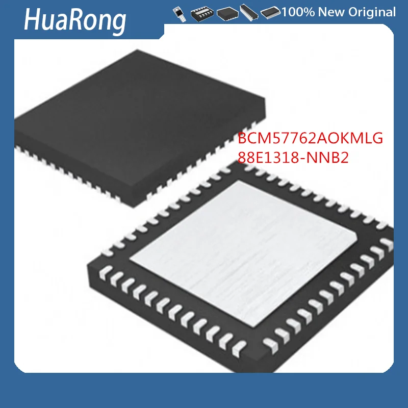 2 шт./партия BCM57762AOKMLG BCM57762A0KMLG 88E1318-NNB2 QFN48