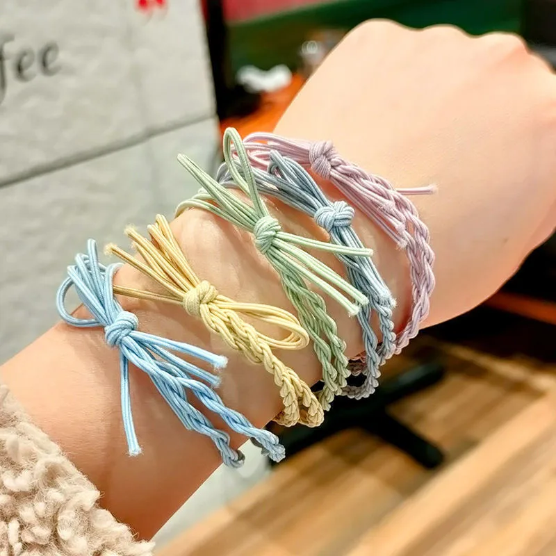 10 шт. эластичные разноцветные резинки для волос девочек