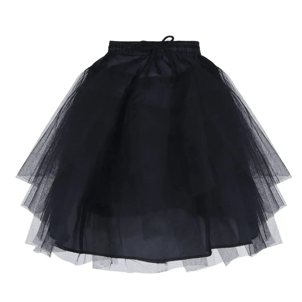 

Kids Short Hoopless Petticoat 3 Layers Net Crinoline Underskirt Slips Wedding Flower Girls Dress Tutu Skirt