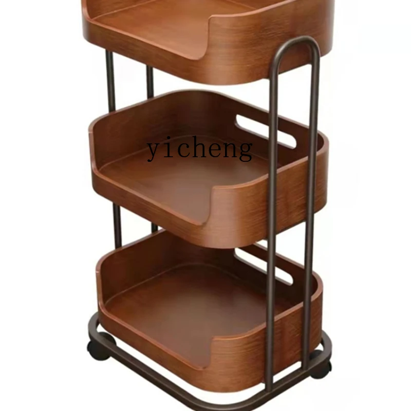 

XL Beauty Salon Solid Wood Club Trolley Skin Management Nail Salon Storage Rack