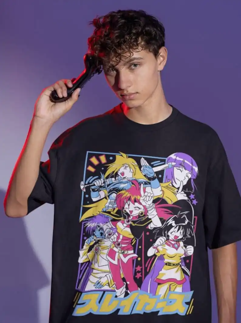 Ретро футболка унисекс с принтом из мультфильма slinks Naga змея рубашка Lina Reverse манга