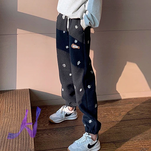 Men's Women's Ader Error Sweatpants High Quality Drawstring Casual Pants Oversized Adererror Loose Embroidered Trousers