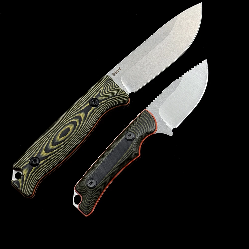 BM 15017 15002 G10 Ручка Охотничий скрытый нож Canyon Hunter с фиксированным лезвием Открытый