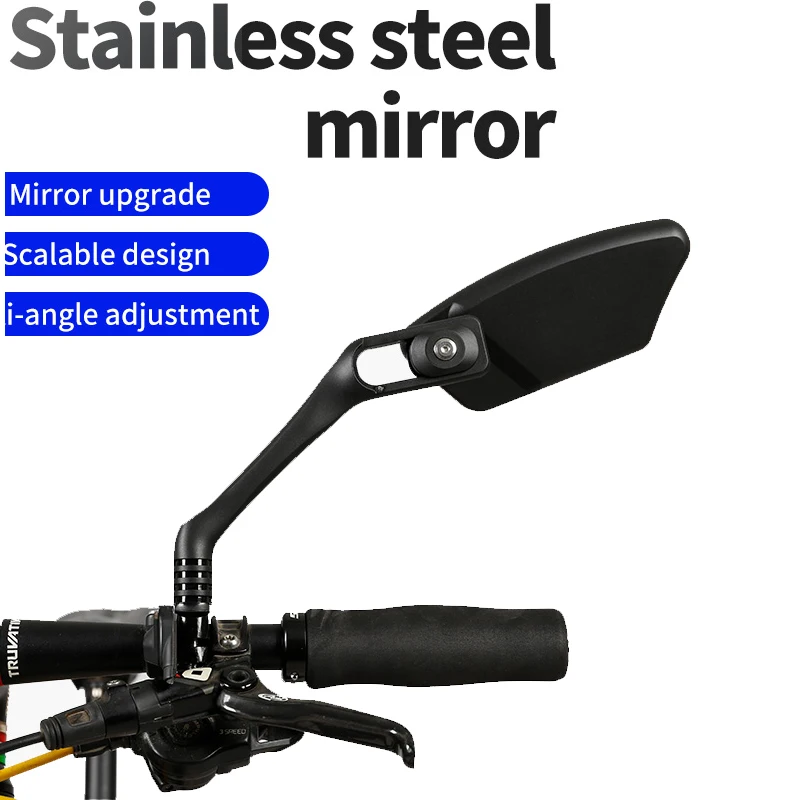 

Велосипедное Зеркало заднего вида, Регулируемый Широкоугольный отражатель с креплением на руль, велосипедные аксессуары, 1/2 шт.