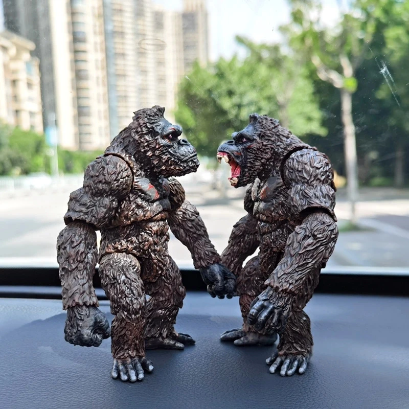 

Car Interior Ornament Movie King Kong Gorilla Action Figure Model Personality Auto Dashboard Decoration Accessories for Boy Toys