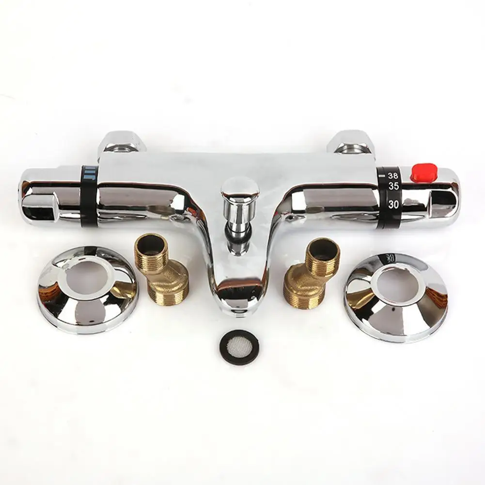 

Brass Thermostatic Mixing Constant Water Temperature Bathroom Shower Tap Kitchen Thermostat Faucet T6t0