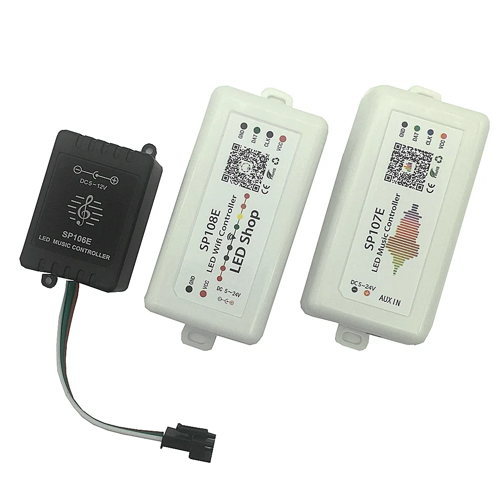 

SP105E Bluetooth WS2811 WS2812B led controller SP108E SK6812 RGB/RGBW SP107E SP106E WS2812 pixels Led Strip Leds DC5V-24V