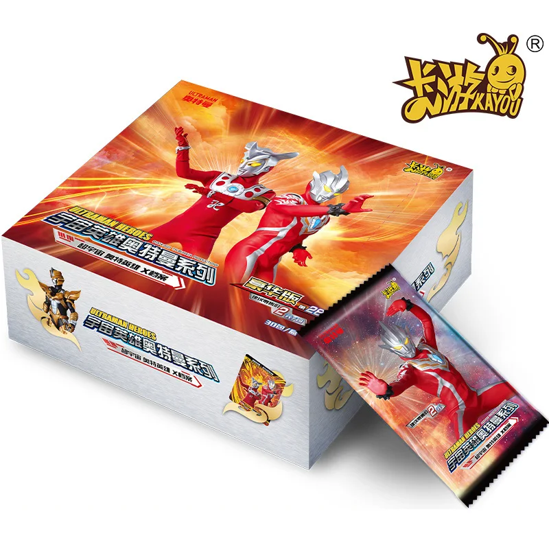 KAYOU-Juego de Ultraman genuino, tarjeta de colección de batalla, juego de mesa de personaje de Anime, tarjeta coleccionable de Ultraman GP roja bidimensional