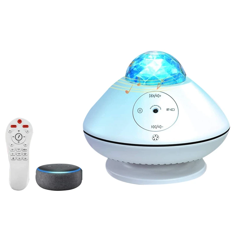 

Star Projector Night Light Projector With Remote Control LED Galaxy Ocean Wave Projector Bluetooth Music Speaker