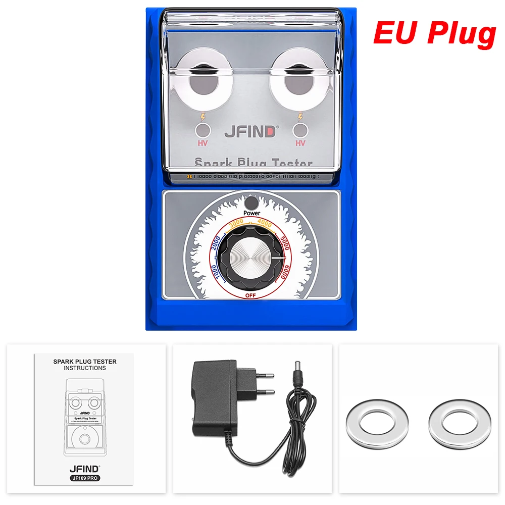 

JFIND JF109 Pro Автомобильный Тестер Свечей Зажигания 12 В С Двумя Отверстиями И Защитной Крышкой Анализатор Моделирования Пр...
