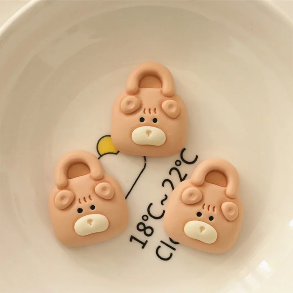 

Набор из 10 кабошонов медвежат из полимера