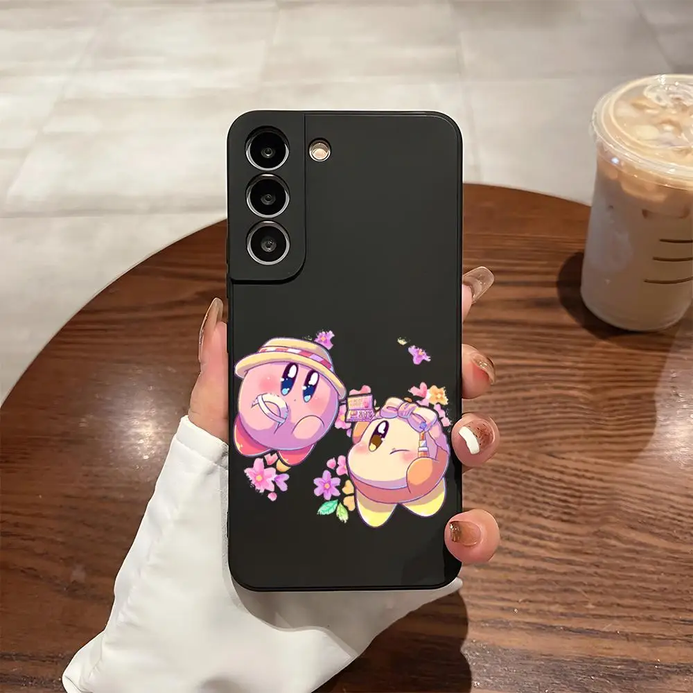 Чехол для телефона Hot Game Cute Cartoon Kirbys Samsung S24 Ultra S23 Fe S22 S20 S21 Plus A13 A14 A54 A34 A24 A53 Note 20 чехол