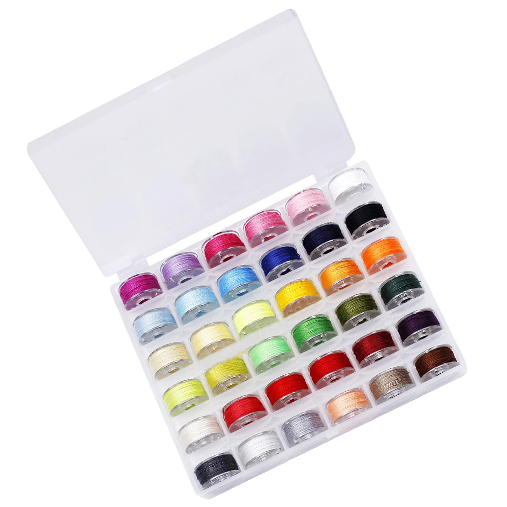 

72pcs Minimalist style Portable Metal Bobbin & Thread Spool Set Mixed Colors for Household Mini Electric Crafting Sewing Machine