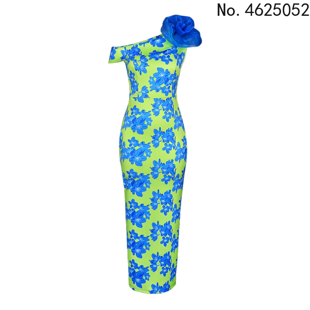 

Длинные Платья с цветочным принтом синее элегантное платье для выпускного вечера африканские платья Коктейльные Вечерние наряды с цветами...