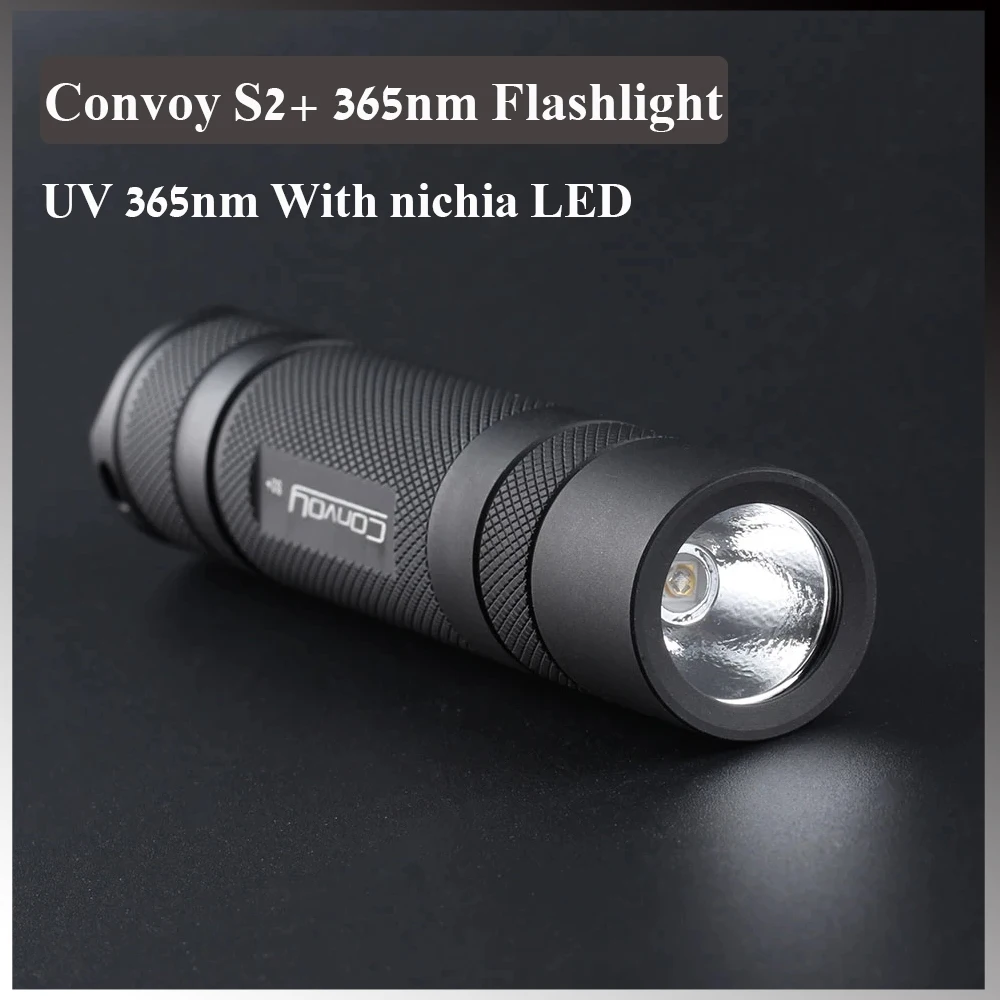 

Фонарик Convoy S2 + UV 365 нм, фонарик с флуоресцентным агентом, фонарик для денег, Молитвенные Четки, дневное освещение