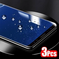 3pcs hydrogel film for samsung galaxy s8 s21 plus s20 fe s10 s9 full cover screen protector for samsung s22 plus note 20 8 9 10