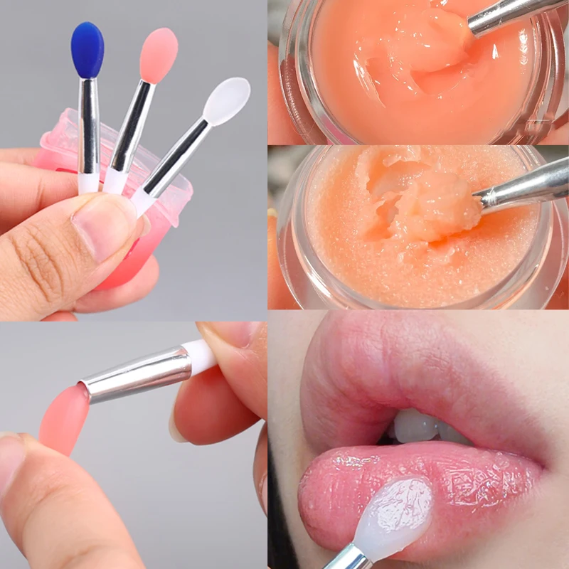

Silicone Lip Brush Set Mini Soft Portable Makeup Brushes Lipstick Lip Blam Applicator Brushes Lip Care Beauty Makeup Tool 1/5pcs