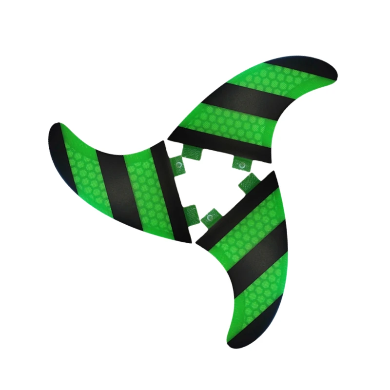 Плавники Surfboartd M трехслойные плавники из стекловолокна для серфинга полосатые