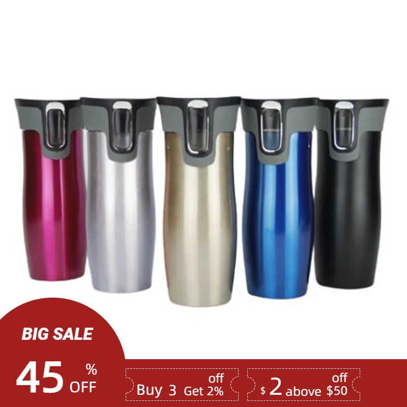 Mug Coffee Cups Car Vacuum Insulaltion Thermal Water Bottle