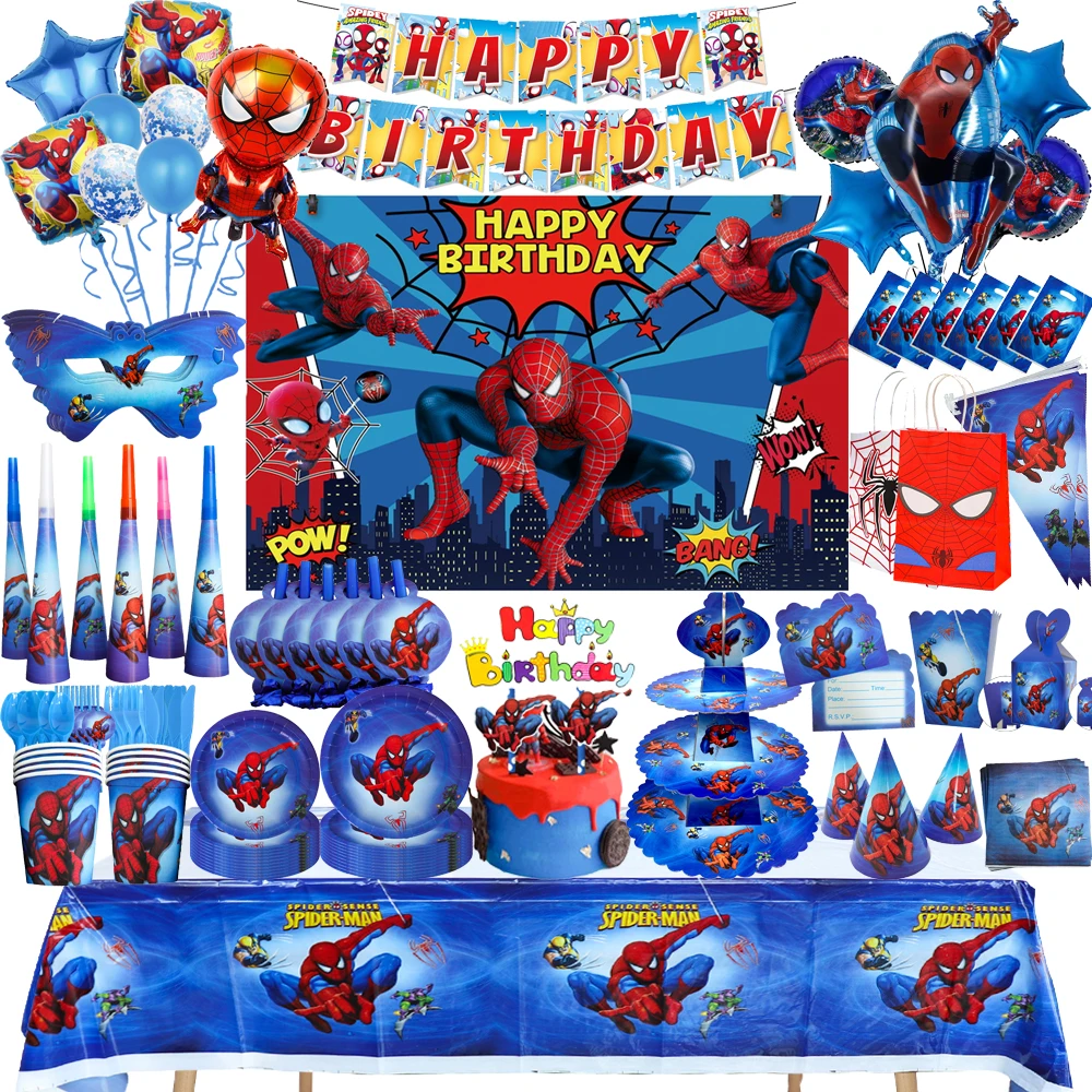 

Украшения для дня рождения человека-паука, одноразовая посуда, бумажные тарелки, воздушные шары, подарок для мальчика, товары для вечеринки в честь будущей мамы
